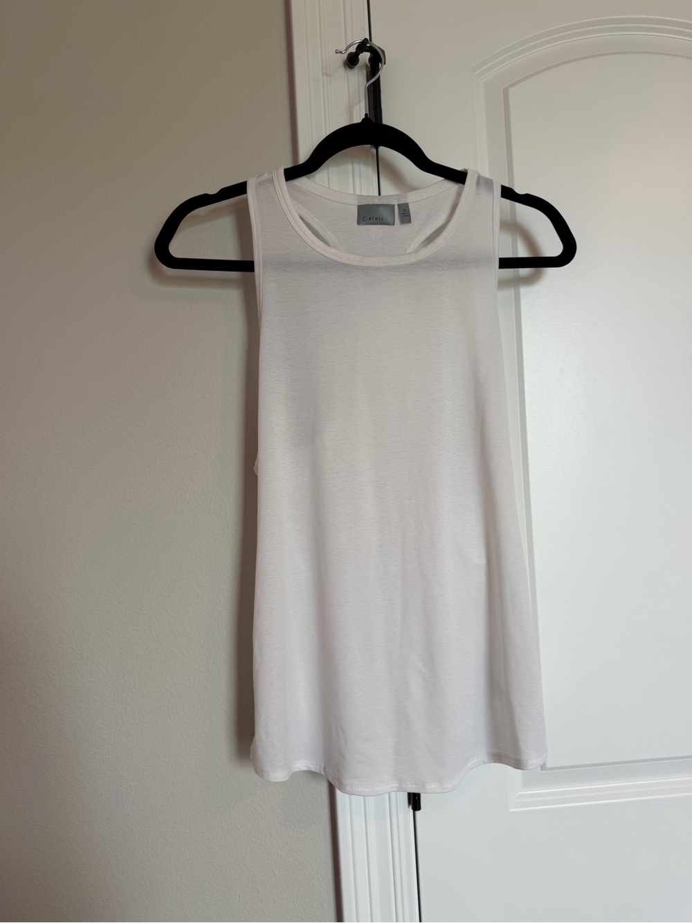 Athleta White Ultimate Train High-Neck Racerback Tank Top - Size M